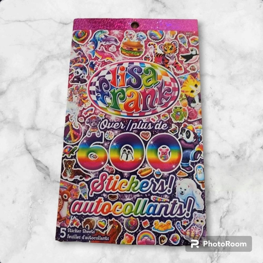 Lisa Frank NEW Over 600 Stickers Sticker Book